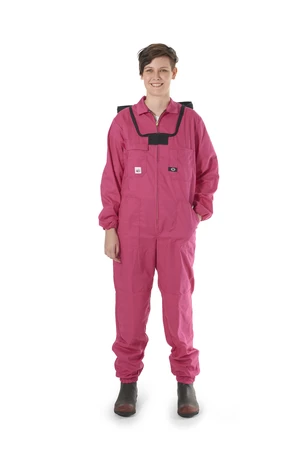Women's Bee Suit with Folding Hood (Pink)